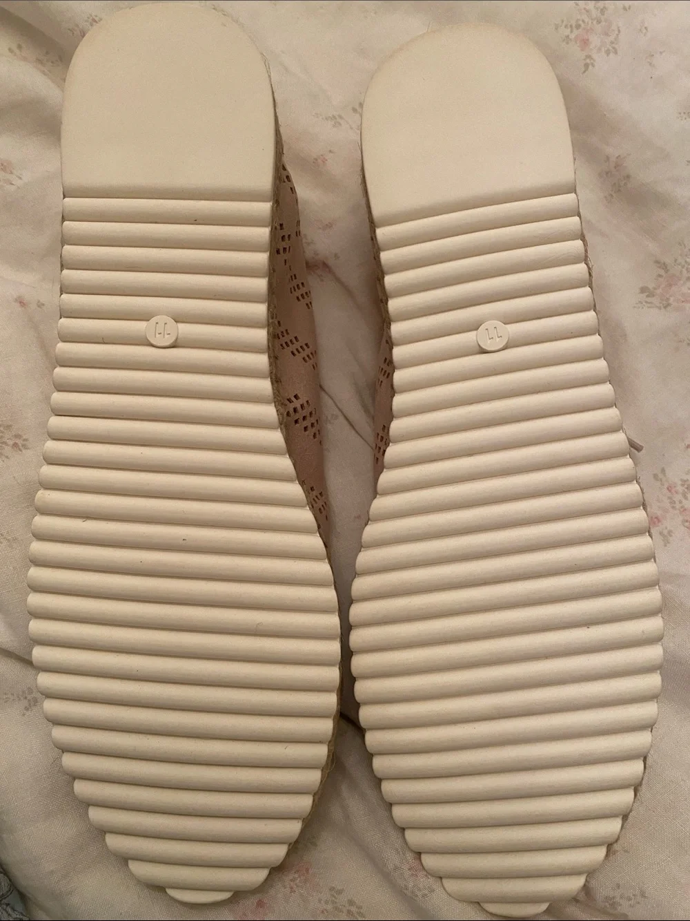 Marc Fisher Blush Pink Perforated Espadrille Sneakers